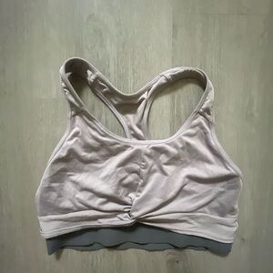 Women's Cream Sports Bra
